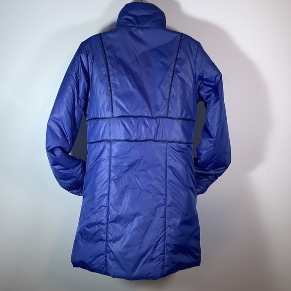 JACK BB DAKOTA size large cobalt blue big black buttons puffy pea coat - Picture 4 of 15